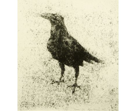 * Alan Stones (20th/21st century), lithograph, "Raven" (IV).  29 cm x 27 cm, 41/85, numbered, titled, signed and dated 1997. 