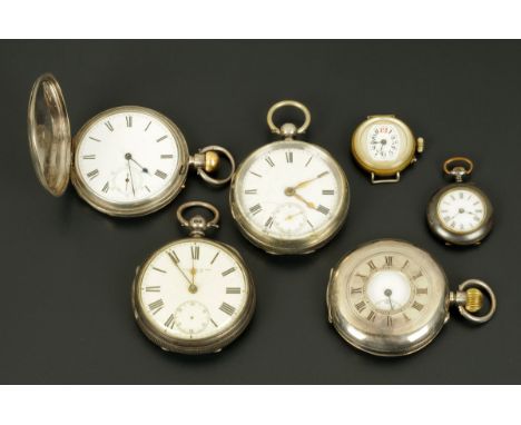 A gentleman's silver cased open faced pocket watch, R. Linford & Sons, Norwich, a gentleman's silver cased open faced pocket 