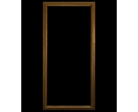 Dimensions: 134 × 64 cm Decorative art. This 20th-century frame, made of carved and gilded wood, displays a [describe design,