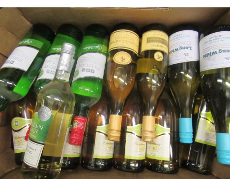 Nine bottles of New World white wine, comprising five bottles Grimont Chardonnay, one bottle Edition V Grimont, and three bot