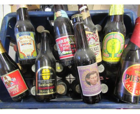 Forty five bottles of vintage and collector's ale, including Hall & Woodhouse 1977 bicentenary ale, Burton Upon Trent centena