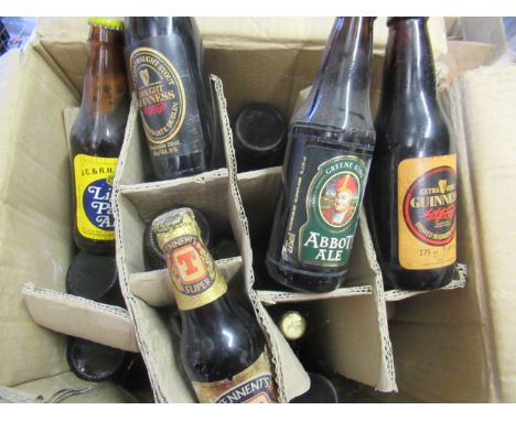 Thirty eight vintage and collector's ales, including Friary Meux Light Ale, Palmer light pale ale, Manns Brown Ale, Guinness 