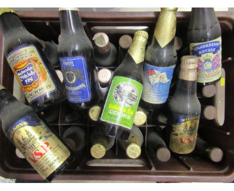 Forty four bottles of vintage and collector's ale mainly from 1981, including 10 Maclays Celebration Ale, 5 1984 Watneys Olym