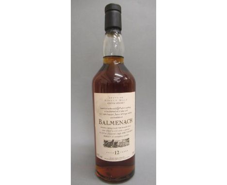 One bottle Balmenach 12 year old single malt Scotch whisky, Flora & Fauna bottling, 43% vol (Est. plus 21% premium inc. VAT)g