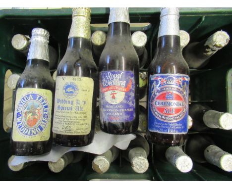 Forty four bottles of vintage and collector's ale for the 1981 Royal Wedding, comprising Morland Royal Wedding, Courage Cerem