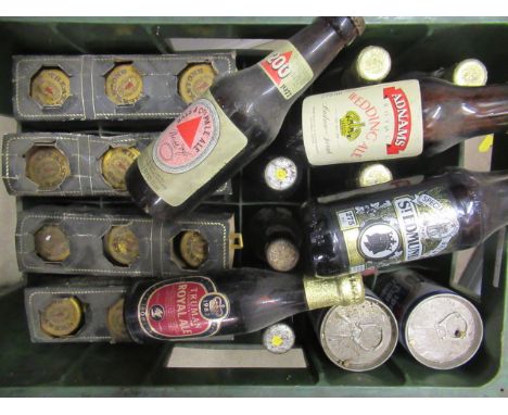 Forty five bottles of vintage and collector's ale mainly from 1970s and 80s, including 19 Bass 200, 5 Royal Wedding ales from