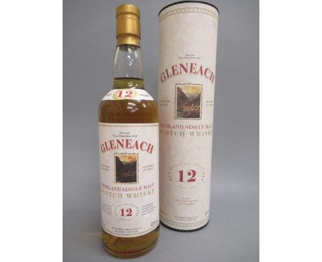 One bottle rare Gleneach 12 year old Highland single malt Scotch whisky, St. Andrews Distilling Co., French market bottling, 