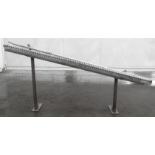 5" Wide x 80" Long Live Roller Decline Conveyor