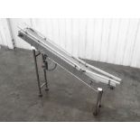 9" Wide x 98" Long Vertical Incline Conveyor