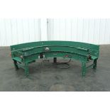 Roach Live Roller Curved Conveyor for Cases