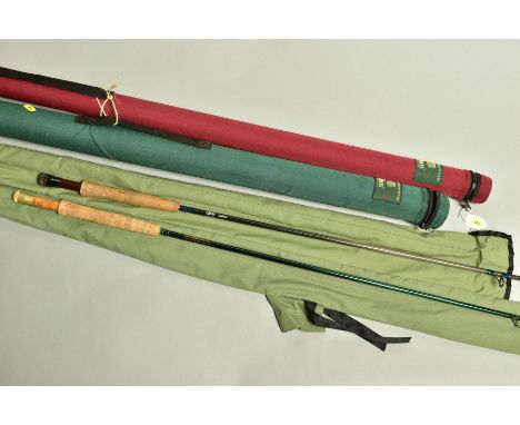 TWO ORVIS FLY FISHING RODS IN HARD CARRY CASES, comprising a Western Competition 10', 5 3/8oz three piece in a cloth bag and 