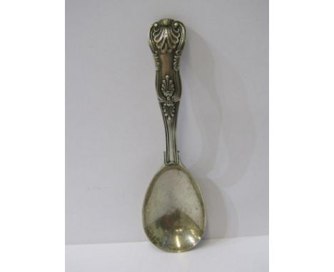 VICTORIAN SILVER CADDY SPOON, maker HH London 1846 11.5cms long 