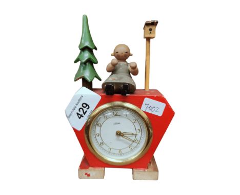 VINTAGE CHILDS CLOCK (WORKING) 