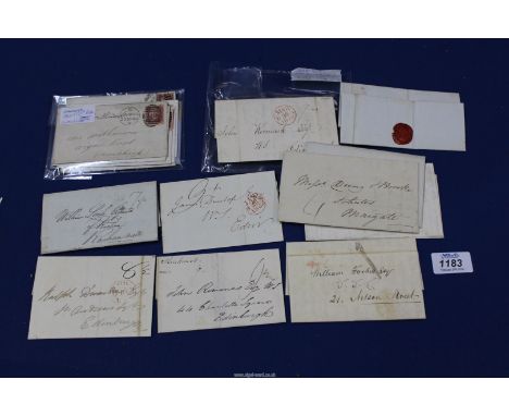 ****   Queen Victoria, Great Britain 'Covers' plus pre-stamp (early 19th century) 'Entires' (in one small pack).