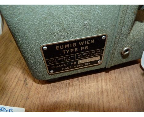 An Eumig P8 Imperial Film Projector.