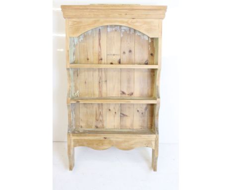 Pine Hanging Kitchen Shelf, 102cm high x 61cm wide 
