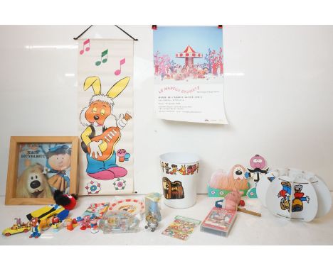 Magic Roundabout collectables, 1960's onwards, to include 'Ermintrude' Pelham Puppet, BBC Records Magic Roundabout (framed), 