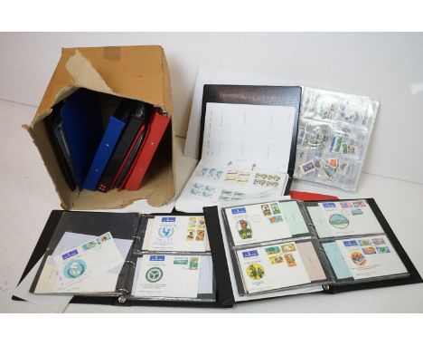 Collection of first day covers including many Air Mail Nigerian examples, Nigerian franked and unfranked stamps, 