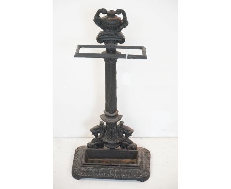 Victorian style Iron Stick Stand, 31cm wide x 64cm high 