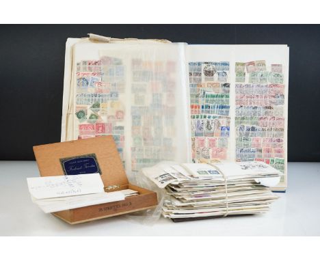 Collection of stamps and first day covers. Stamps in one album, mostly late 19th Century and early 20th Century. Includes a g