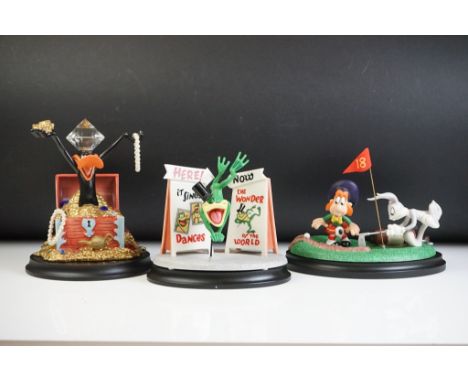 Four Goebel Looney Tunes limited edition spotlight collection figurines to include 'Mine, Mine, Mine' (5769 / 7598), 'Off Kil