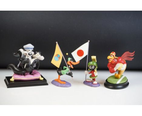 Four Goebel Looney Tunes limited edition spotlight collection figurines to include 'Loverlorn Lateral' (656/10,000), ' In the