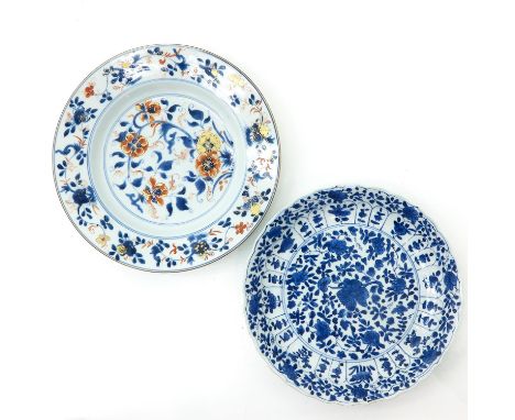 Including Kangxi Mark and Period, largest plate is 25 cm. in diameter.