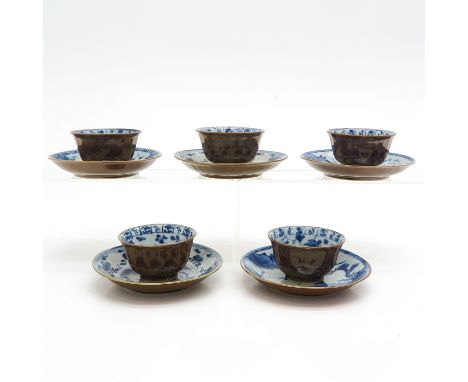 In diverse decors, 18th Century, saucers are 14 cm. in diameter, chip and hairline.