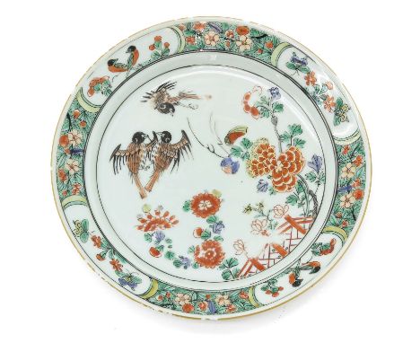 Marked with double ring, 22 cm. in diameter.