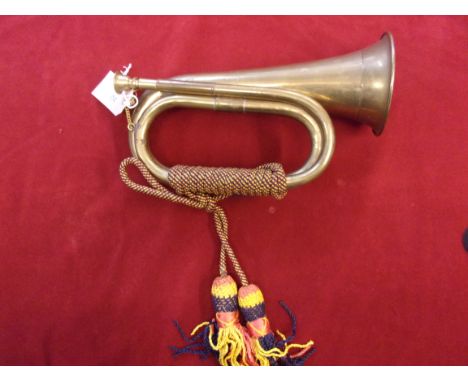 British Army 1940s Royal Artillery Bugle, tassel are in very good condition. 