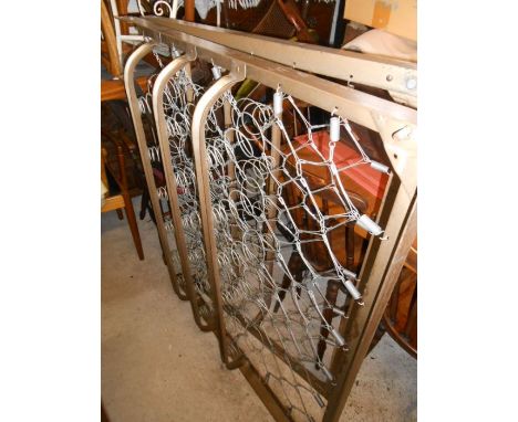 2 Vintage Double Beds ( metal bases with wooden foot and head boards )