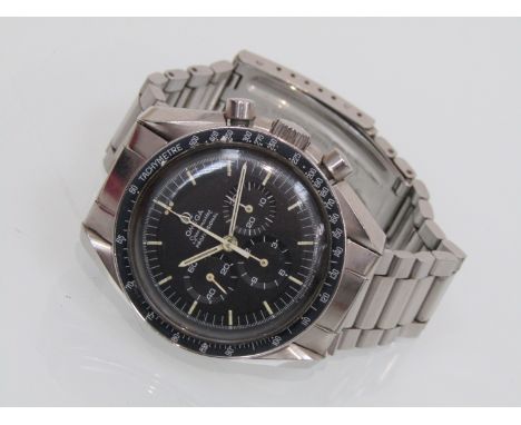 OMEGA: A rare Speedmaster Professional gent's stainless steel chronograph wristwatch, reference ST.145022 (circa 1969), the s