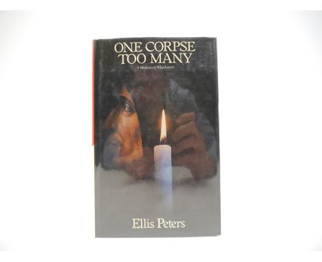 Ellis Peters [i.e. Edith Mary Pargeter]: 'One Corpse Too Many', London, Macmillan, 1979, 1st edition, signed and inscribed by