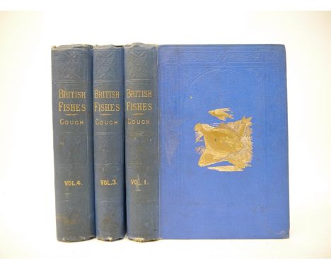Jonathan Couch: 'A History of the Fishes of the British Islands', London, George Bell, 1877-78, volumes I, III &amp; IV (of I