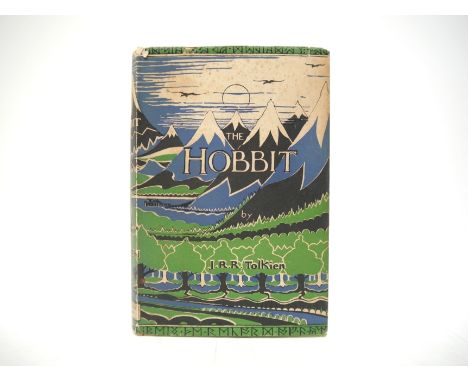 J.R.R. Tolkien: 'The Hobbit', London, George Allen &amp; Unwin, 1955, 7th impression overall, colour frontis, full page black