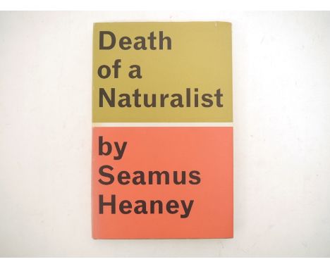 Seamus Heaney: 'Death of a Naturalist', London, Faber &amp; Faber, 1966, 3rd impression, signed to FFEP "Seamus Heaney, Leice