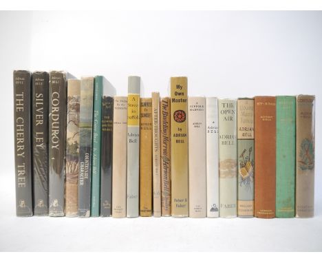 Adrian Bell, countryside, etc, collection of 21 titles, including Suffolk Trilogy 'Corduroy - Silver Ley - The Cherry Tree', 