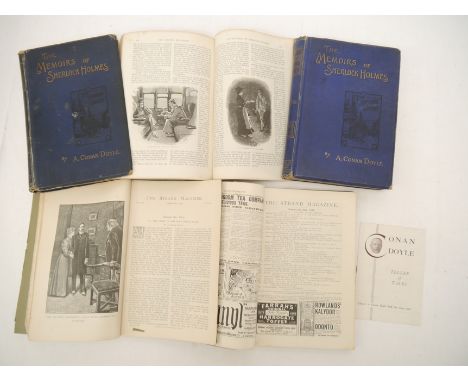 Sir Arthur Conan Doyle: 'The Memoirs of Sherlock Holmes', illustrated Sidney Paget, London, George Newnes, 1894, 1st edition,