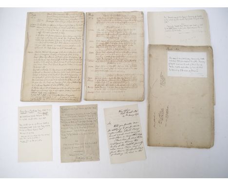 Ryece's Breviary of Suffolk, several manuscript copies/partial copies/extracts circa 1726-1728 of Ryece's 'Breviary' of Suffo