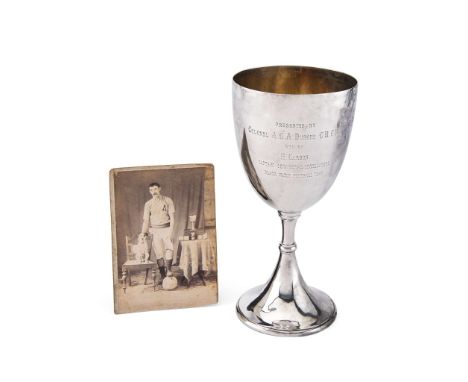  CALCUTTA - AN INDIAN PRESENTATION FOOTBALL TROPHY HAMILTON & CO., CALCUTTA LATE 19TH CENTURY The cup engraved ‘DURAND/ FOOTB