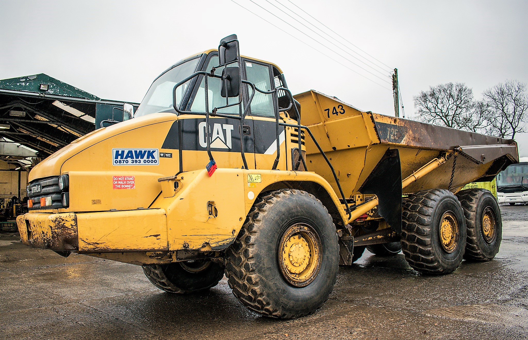 Caterpillar 725 ADT articulated dump truck Year: 2007 S/N: Recorded ...