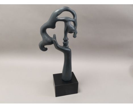 A modern Austin Sculpture By De Caser, "Portrait Of Contemplation", height 51cm 