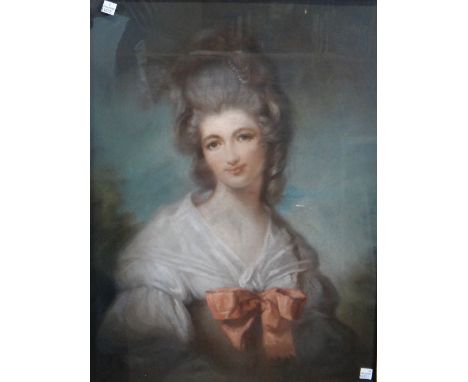 After John Raphael Smith, Lady Elizabeth Compton, pastel, 58cm x 44cm.