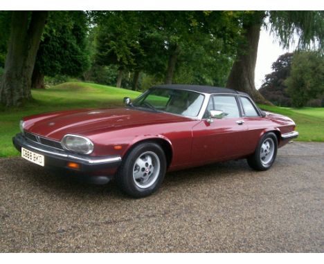 A 1985 Jaguar XJ-SC 3.6 cabriolet, registration number C888 BKO, metallic claret. This rare and desirable five speed manual m