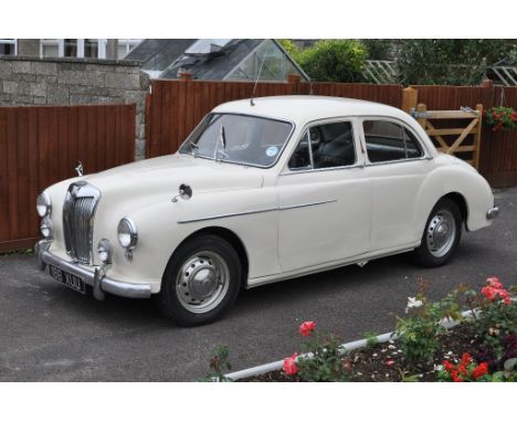 A 1957 MG ZB Magnette, registration number 188 XUU, chassis number KAT13/24310, Old English white. The Gerald Palmer designed