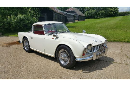 A 1962 Triumph Tr4 Registration Number 2872 Wk White This Show