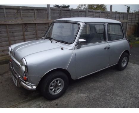 A 1984 Austin Mini 1000 City, registration number B437 PHO, silver. This Mini has a believed recorded mileage of less than 17