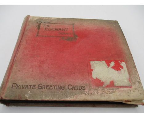 An album of vintage postcards