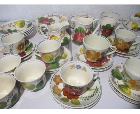 A vintage Chanticleer ware, Belle Fiore part tea set. 