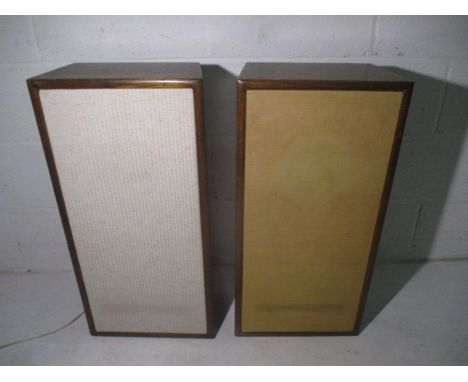 Two vintage speakers. 71cm x 35cm